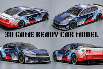 create fivem racing car models gta v livery car wrap design 3d vehicle model