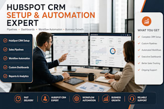 setup hubspot crm pipelines dashboards and automation