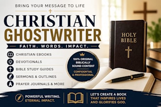 ghostwrite proofread and format your christian book articles