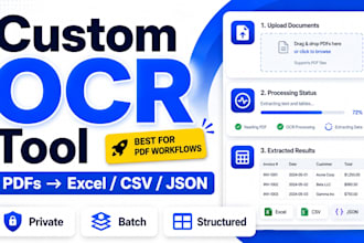 build a custom ocr tool for batch PDF data extraction