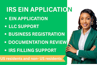 help you with irs ein application and tax id registration