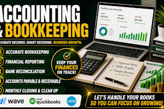do bookkeeping and accounting quickbooks cleanup xero setup and wave expert