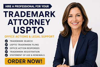 be your licensed trademark attorney, uspto, amazon brand registry, office action