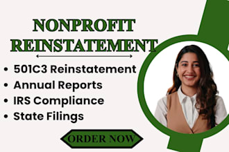 reinstate your 501c3 nonprofit and restore compliance with state and irs filings