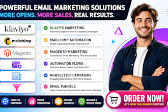 setup klaviyo magento mailchimp automation newsletter email marketing funnels
