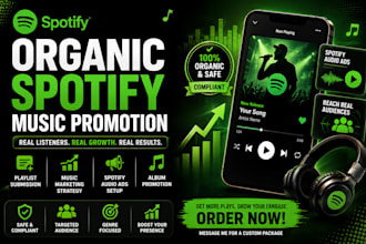 do organic spotify music promtion and advertising