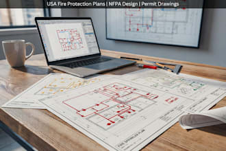 do USA fire protection plans nfpa fire protection drawings fire sprinkler