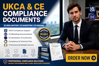 prepare ukca ce marketing ce marking eu declaration and compliance document