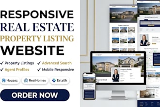 design a real estate agency, realtor, property portal,  property listing website