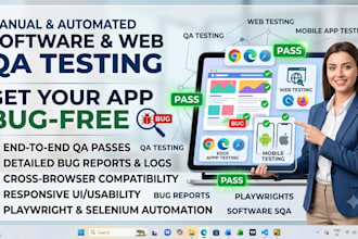 do manual and automated QA testing for web and mobile apps