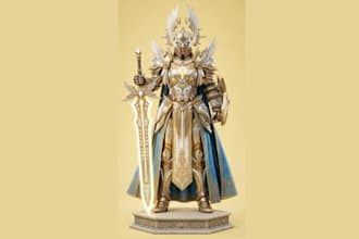 create custom cosplay anime armor mask pepakura helmet stl for 3d printing