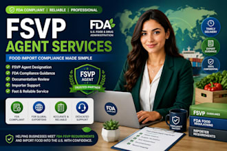 provide fda fsvp agent services for food import compliance