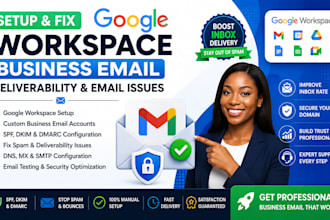 setup google workspace business email deliverability fix email issues
