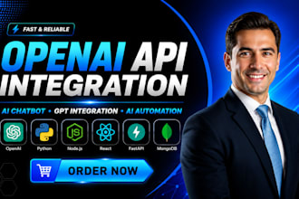 integrate openai gpt API, chatgpt API and build custom ai chatbot