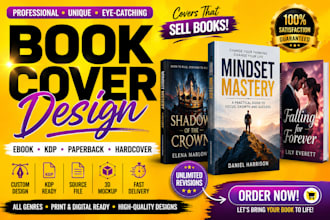 design professional book cover or ebook cover