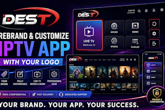 rebrand and customize a professional iptv app for your business with your logo