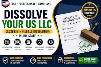 llc dissolution, terminate corporation and close ein