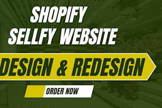 sellfy web design, sellfy store redesign, shopify website