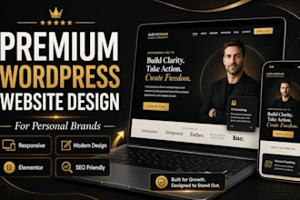 design a premium wordpress website for your personal brand