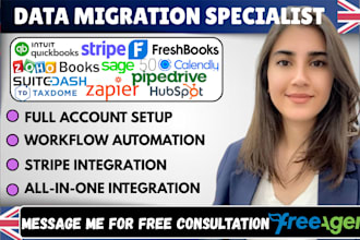 migrate xero zohobooks quickbooks freshbooks odoo invoices bills and transaction