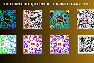 design custom qr code with logo, static and editable dynamic qr code