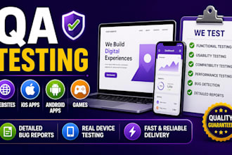 test websites ios android apps games with QA and user feedback