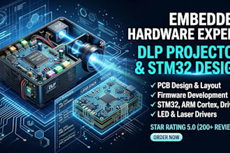 design dlp laser led projector pcb and embedded firmware