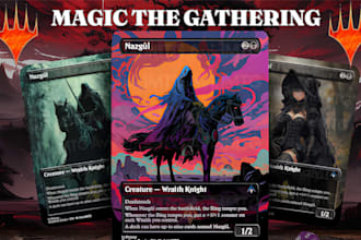 design custom mtg card game card template tcg ccg edh commander alter mtg token