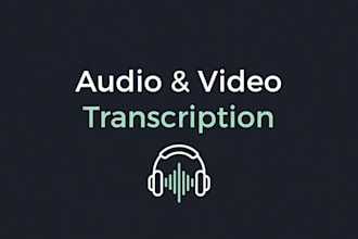 transcribe audio and video to accurate text