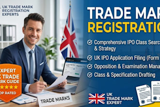 register your UK trademark, UK trademark search and ukipo trademark application