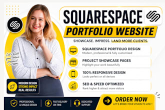 design squarespace portfolio website for creatives, artists, photographers