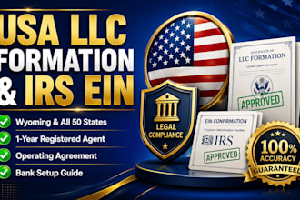 register USA llc, wyoming llc formation, ein, and registered agent