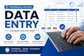 do accurate data entry into any spreadsheet template