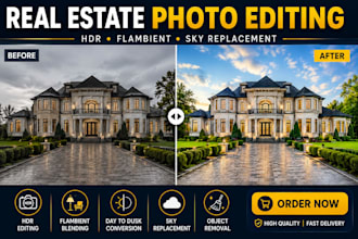 edit real estate, airbnb, hotel, vacation rental photos with hdr and flambient
