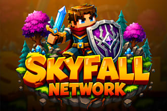 craft a custom minecraft server logo and icon