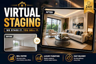 do real estate virtual staging, home renovation, and realistic interior design