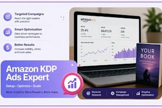 do book promotion, do ebook marketing as an amazon KDP ads expert