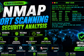 do nmap port scanning and security analysis using multiple tools