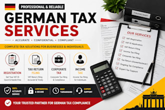 file your german vat registration, tax return and income tax filing