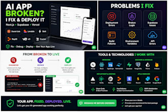 fix and deploy your ai generated web app
