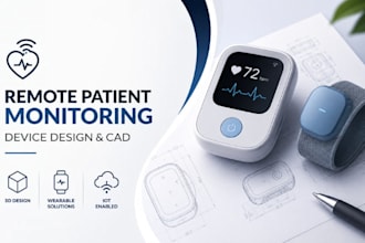 design remote patient monitoring medical device cad and prototype