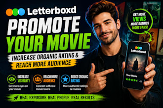 promote your letterboxd movie to increase organic rating and reach more audience