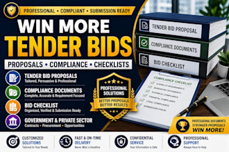 prepare government and private tender bid proposals and compliance documents