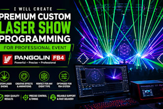 create premium custom laser show programming for professional event pangolin fb4