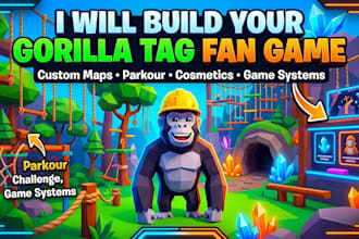 build a custom gorilla tag fan game with maps