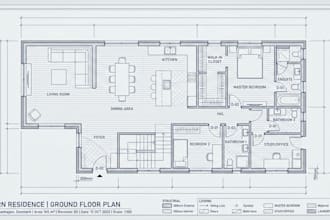 create professional 2d floor plan, autocad drawing, site plan and permit drawing