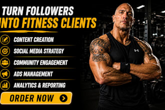 be your social media manager for gym, fitness coach, sport and personal trainer