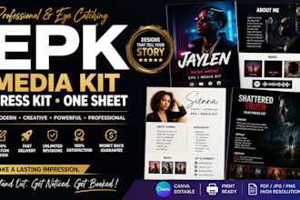 do epk, media kit, press kit, electronic press kit, one sheet for dj artist band