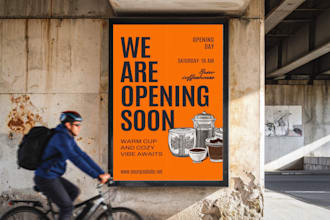 design professional poster, billboard and advertising banner