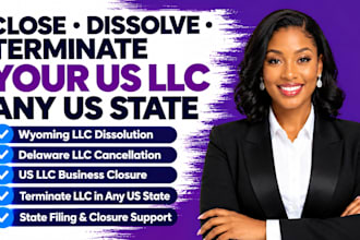 close, dissolve or terminate your US llc, wyoming, delaware, in any US state